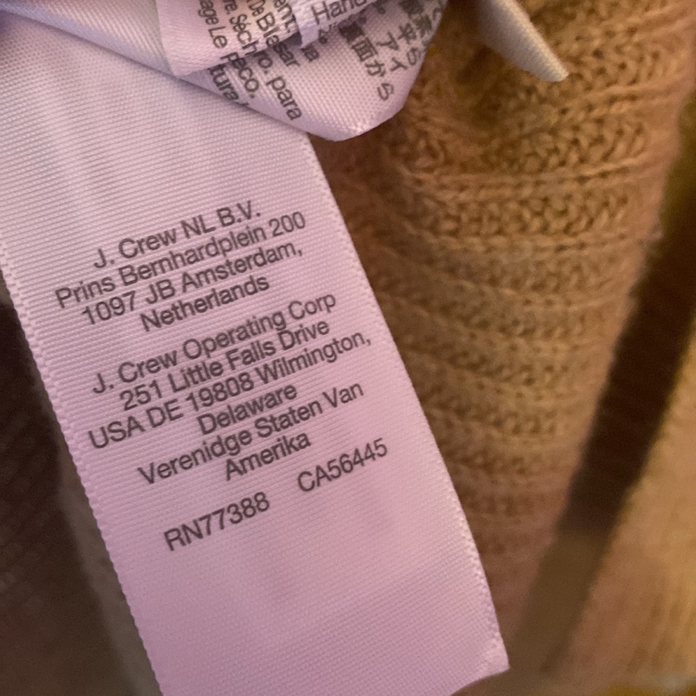 Madewell Women's Neutral Tan Wool Zip-Up V-Neck Sweater - Picture 6 of 6